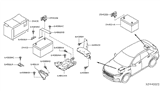 Diagram for Infiniti QX50 Battery Tray - F4866-5NAMH