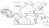 Diagram for Infiniti Antenna Cable - 28243-3JL0B