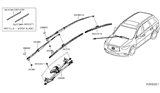 Diagram for Infiniti JX35 Wiper Blade - 28890-3JA1A