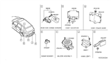 Diagram for Infiniti QX60 Parking Assist Distance Sensor - 25994-3SH0A