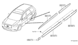 Diagram for Infiniti JX35 Door Moldings - 80870-3JA0A