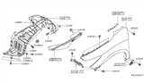 Diagram for Infiniti Wheelhouse - 63840-9NB0A