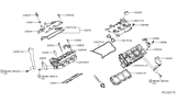 Diagram for 2018 Infiniti QX60 Valve Cover Gasket - 13270-9PM0A