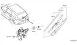 Diagram for Infiniti Wiper Motor - 28710-3JA0A