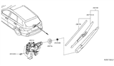 Diagram for Infiniti QX60 Wiper Motor - 28710-3JA0A