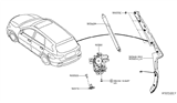 Diagram for Infiniti QX60 Body Door Lift Support - 90560-9NC0B