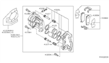 Diagram for Infiniti QX60 Brake Caliper Repair Kit - 41121-3JA0A