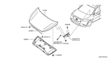 Diagram for 2015 Infiniti QX60 Hood - 65100-3JA0A