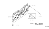 Diagram for 2018 Infiniti QX60 Radiator fan - 21481-3JA0E