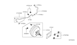 Diagram for Infiniti QX60 Brake Booster - 47210-9NA0A