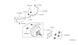 Diagram for 2015 Infiniti QX60 Brake Booster - 47210-9NA0A