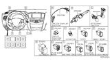 Diagram for Infiniti JX35 Headlight Switch - 25560-3JA1A