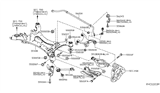 Diagram for Infiniti QX60 Rear Crossmember - 55400-3JA5C