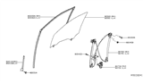 Diagram for Infiniti Window Motor - 80730-9PG0B