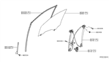 Diagram for 2017 Infiniti QX60 Window Motor - 80731-9PG0B