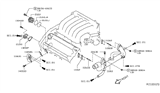 Diagram for 2020 Infiniti QX60 Thermostat Gasket - 13050-ZA000