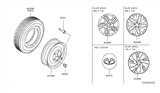 Diagram for 2013 Infiniti JX35 Lug Nuts - 40224-ZN50A