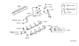 Diagram for Infiniti Fuel Injector O-Ring - 16618-ZJ50A