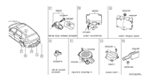 Diagram for 2017 Infiniti QX60 Parking Assist Distance Sensor - 25994-3JC1C