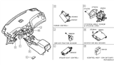 Diagram for 2013 Infiniti JX35 Steering Angle Sensor - 47945-3JA0A