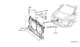 Diagram for 2017 Infiniti QX60 Radiator Support - F2513-3JAAA