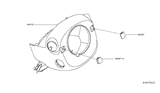 Diagram for 2014 Infiniti QX60 Steering Column Cover - 48470-3JA0A