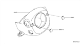 Diagram for 2016 Infiniti QX60 Steering Column Cover - 48470-3JA0A