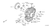 Diagram for 2017 Infiniti QX60 Torque Converter - 31100-29X0E