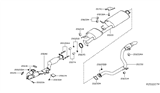 Diagram for Infiniti JX35 Catalytic Converter Gasket - 20692-JF00A