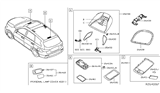 Diagram for Infiniti M37 Power Window Switch - 25450-1MA0A