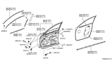 Diagram for Infiniti Door Check - 80430-3JD0A