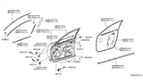 Diagram for 2014 Infiniti QX60 Weather Strip - 80835-3JA0B