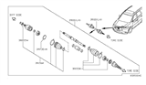 Diagram for 2017 Infiniti QX60 Axle Shaft - 39101-3JA0D