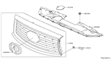 Diagram for 2016 Infiniti QX60 Grille - 62310-3JA0A