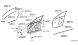 Diagram for 2013 Infiniti JX35 Weather Strip - 80830-3JA0A