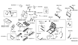 Diagram for Infiniti QX60 Armrest - 88700-3JA3A