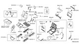 Diagram for Infiniti JX35 Armrest - 88700-3JA3C