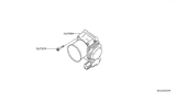 Diagram for Infiniti Throttle Body - 16119-JA10B