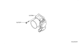 Diagram for 2018 Infiniti QX60 Throttle Body - 16119-6KA0A