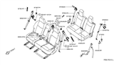 Diagram for 2019 Infiniti QX60 Seat Belt - 88844-1A68B