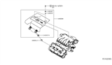 Diagram for Infiniti QX60 Engine Cover - 14041-3JA0A