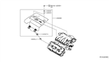 Diagram for Infiniti JX35 Engine Cover - 14041-3JA0A