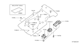 Diagram for 2015 Infiniti QX60 Exhaust Heat Shield - 74753-3JA0A