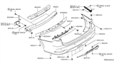 Diagram for Infiniti JX35 Bumper - 85022-3JA2H