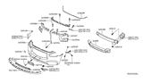 Diagram for 2016 Infiniti QX60 Bumper - 62022-3JM1H