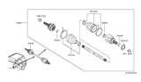 Diagram for 2015 Infiniti QX60 Axle Shaft - 39600-3JA0A