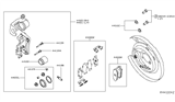 Diagram for Infiniti QX60 Brake Pad Set - D4M60-9N00A