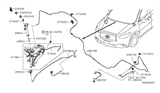 Diagram for Infiniti Windshield Washer Nozzle - 28933-3JA0A
