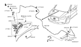 Diagram for 2013 Infiniti JX35 Windshield Washer Nozzle - 28933-3JA0A