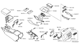 Diagram for 2020 Infiniti QX60 Armrest - 96920-9NP0B